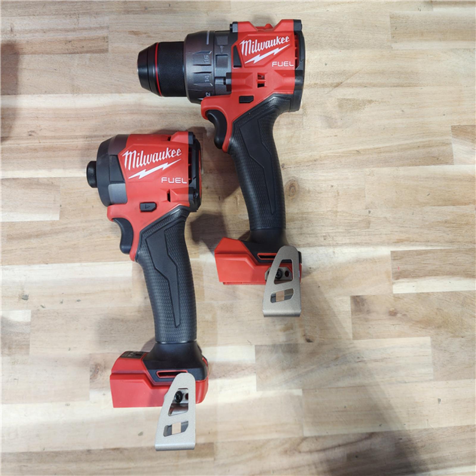 HOUSTON LOCATION - AS-IS Milwaukee  FUEL 18V Lithium-Ion Brushless Cordless Hammer Drill and Impact Driver Combo Kit