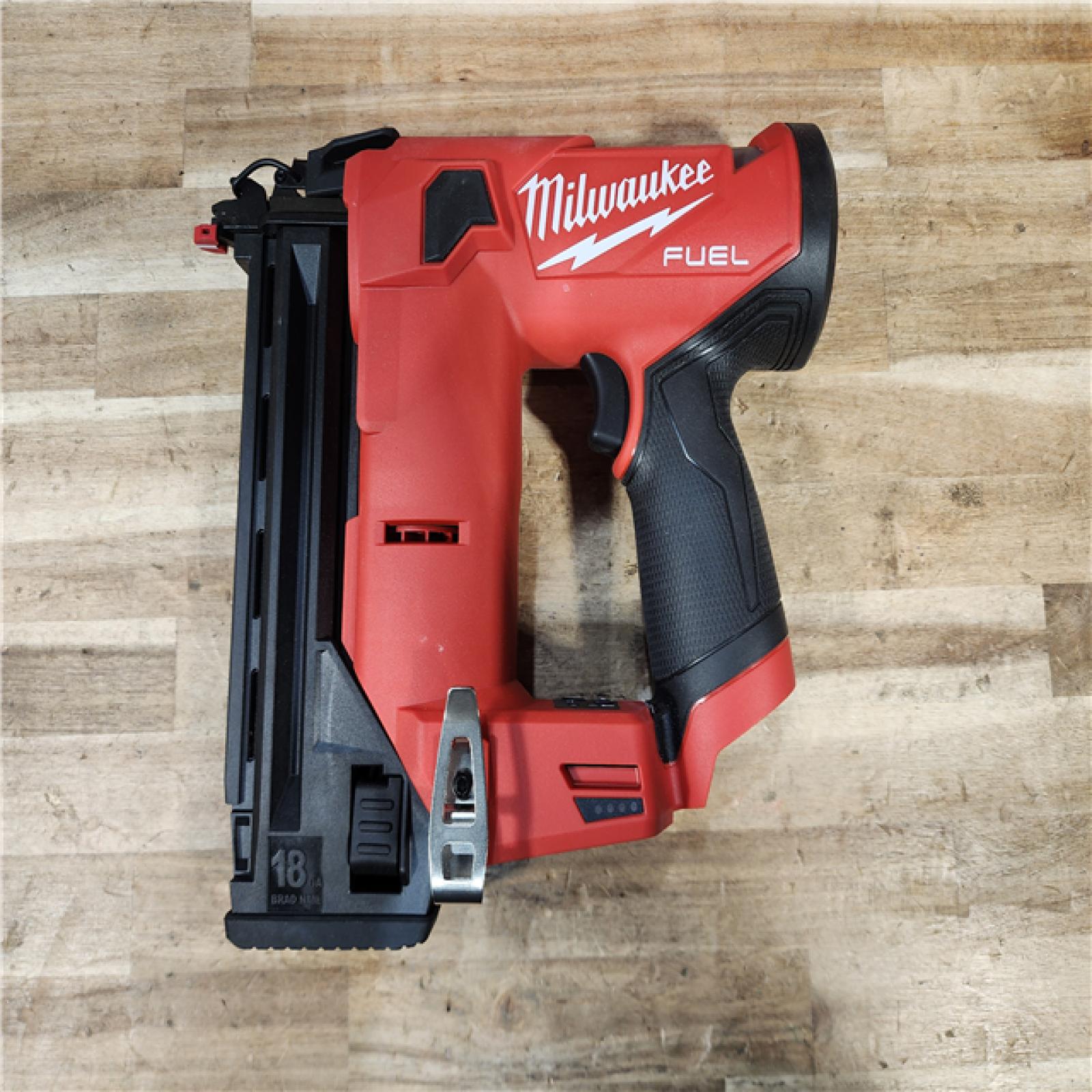 HOUSTON LOCATION - AS-IS Milwaukee  FUEL 12-Volt Lithium-Ion Brushless Cordless 18-Gauge 1-1/2 in. Compact Brad Nailer (Tool Only)