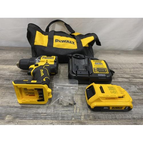 AS-IS DEWALT Atomic 20V Lithium-Ion Cordless Compact 1/2 in. Drill/Driver Kit