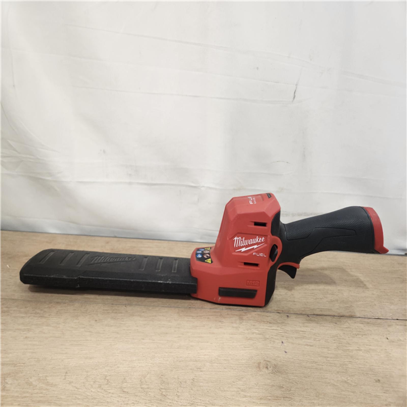 AS-IS- Milwaukee FUEL 8 in. 12V Lithium-Ion Brushless Cordless Battery Hedge Trimmer (Tool-Only)