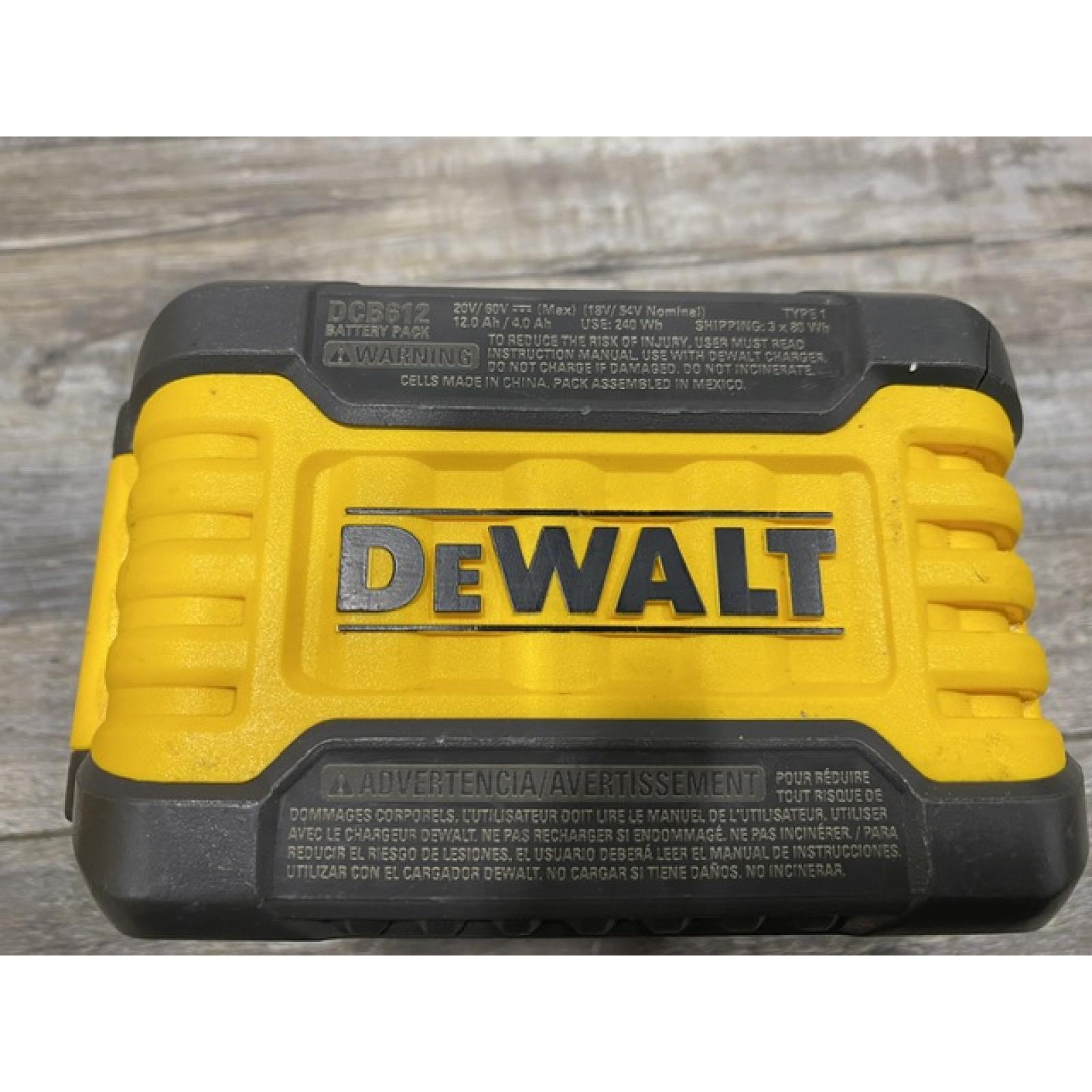 AS-IS DEWALT FLEXVOLT 20V/60V MAX Lithium-Ion 12.0Ah Battery