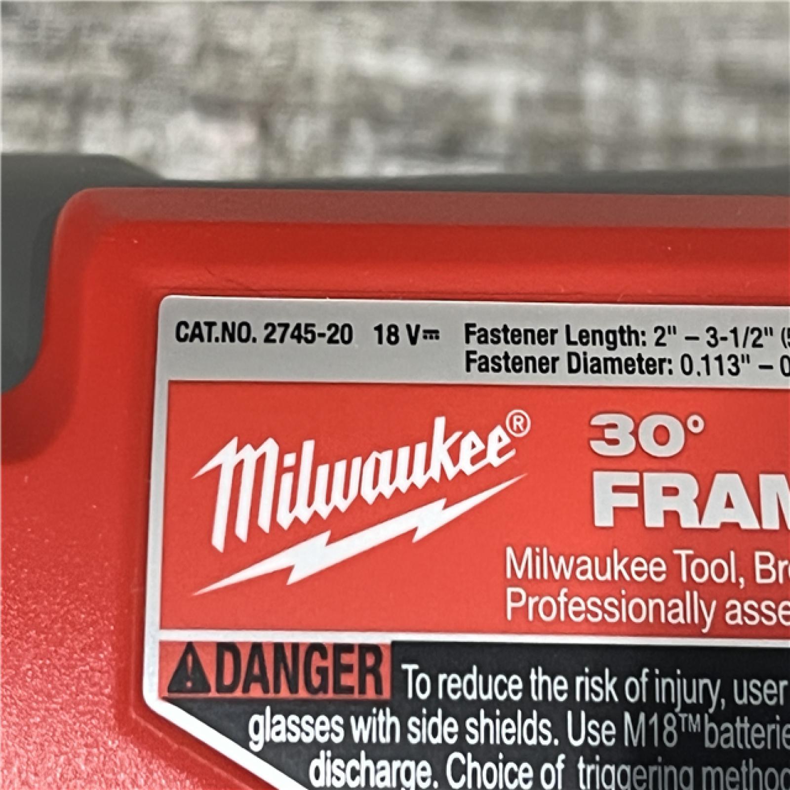 AS-IS Milwaukee FUEL 3-1/2 in. 18-Volt 30-Degree Lithium-Ion Brushless Cordless Framing Nailer (Tool-Only)