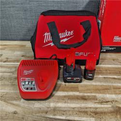 HOUSTON LOCATION - AS-IS (APPEARS LIKE NEW) Milwaukee FUEL 12-Volt Lithium-Ion Brushless Cordless Hammer Drill and Impact Driver Combo Kit