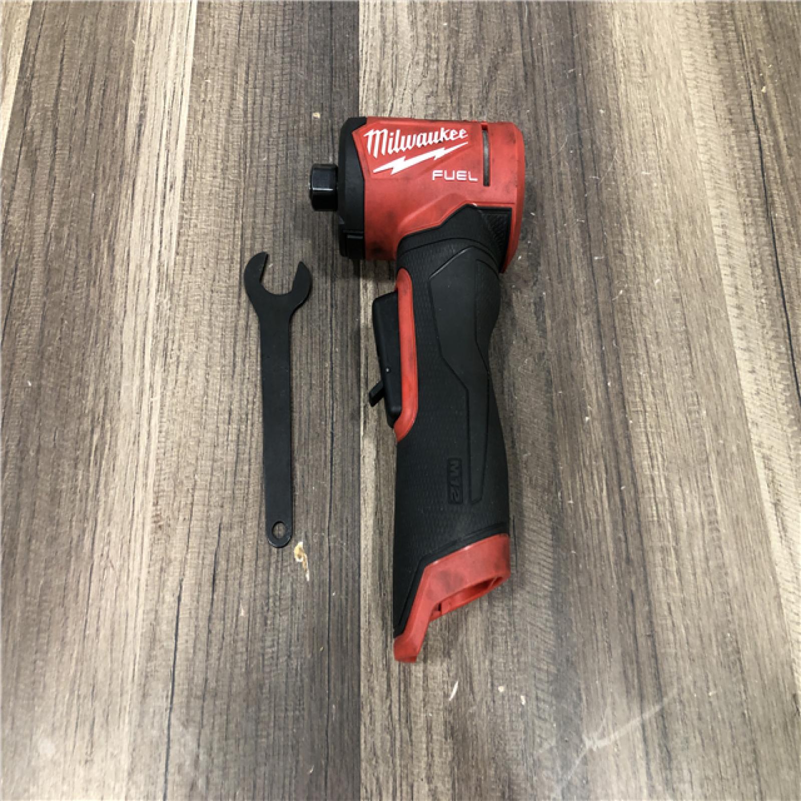 AS-IS Milwaukee FUEL 12V Lithium-Ion Brushless Cordless 1/4 in. Right Angle Die Grinder (Tool-Only)