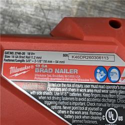 AS-IS Milwaukee FUEL 18-Volt Lithium-Ion Brushless Cordless Gen II 18-Gauge Brad Nailer (Tool-Only)