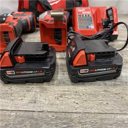 AS-IS Milwaukee 18V Lithium-Ion Cordless Drill Driver/Impact Driver Combo Kit