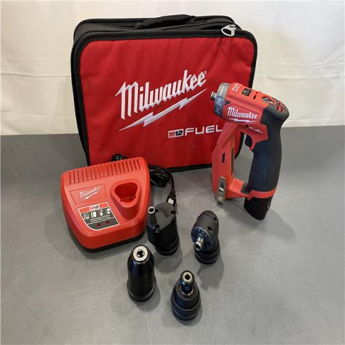 AS-IS - Milwaukee M12 FUEL Lithium-Ion 3/8 in. Cordless Installation Drill Driver Kit (2 Ah)