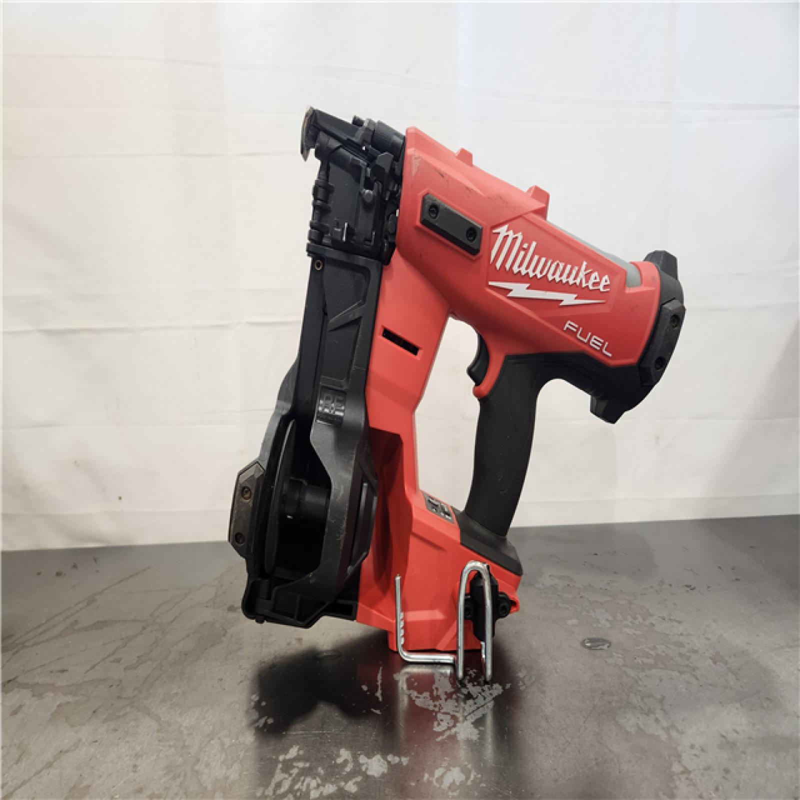 AS-IS- Milwaukee M18 FUEL 18-Volt Lithium-Ion Brushless Cordless Coil Roofing Nailer (Tool Only)