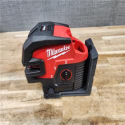 HOUSTON LOCATION - AS-IS (APPEARS LIKE NEW) Milwaukee 3624-20 12V M12 Lithium-Ion Cordless Green Beam Cross Line & 4-Points Laser
