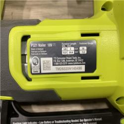 AS-IS RYOBI ONE+ 18V 18-Gauge Cordless AirStrike Brad Nailer (Tool Only)