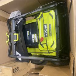 Dallas Location - As-Is RYOBI 80V HP Brushless Battery Cordless Electric 30 in. Multi-Blade Lawn Mower with Battery and Charger