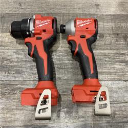 AS-IS Milwaukee 18V Lithium-Ion Brushless Cordless Compact Drill/Impact Combo Kit