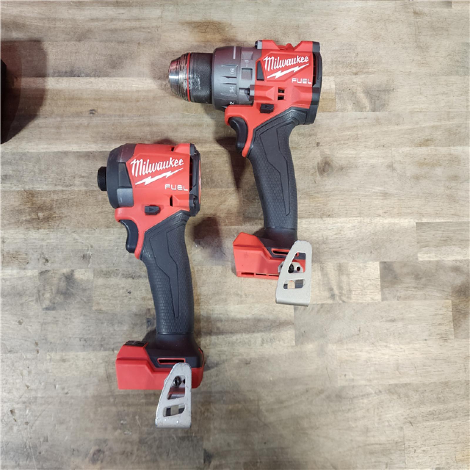 HOUSTON LOCATION - AS-IS MILWAUKEE FUEL 18V Lithium-Ion Brushless Cordless Hammer Drill and Impact Driver Combo Kit (2-Tool) with 2 Batteries