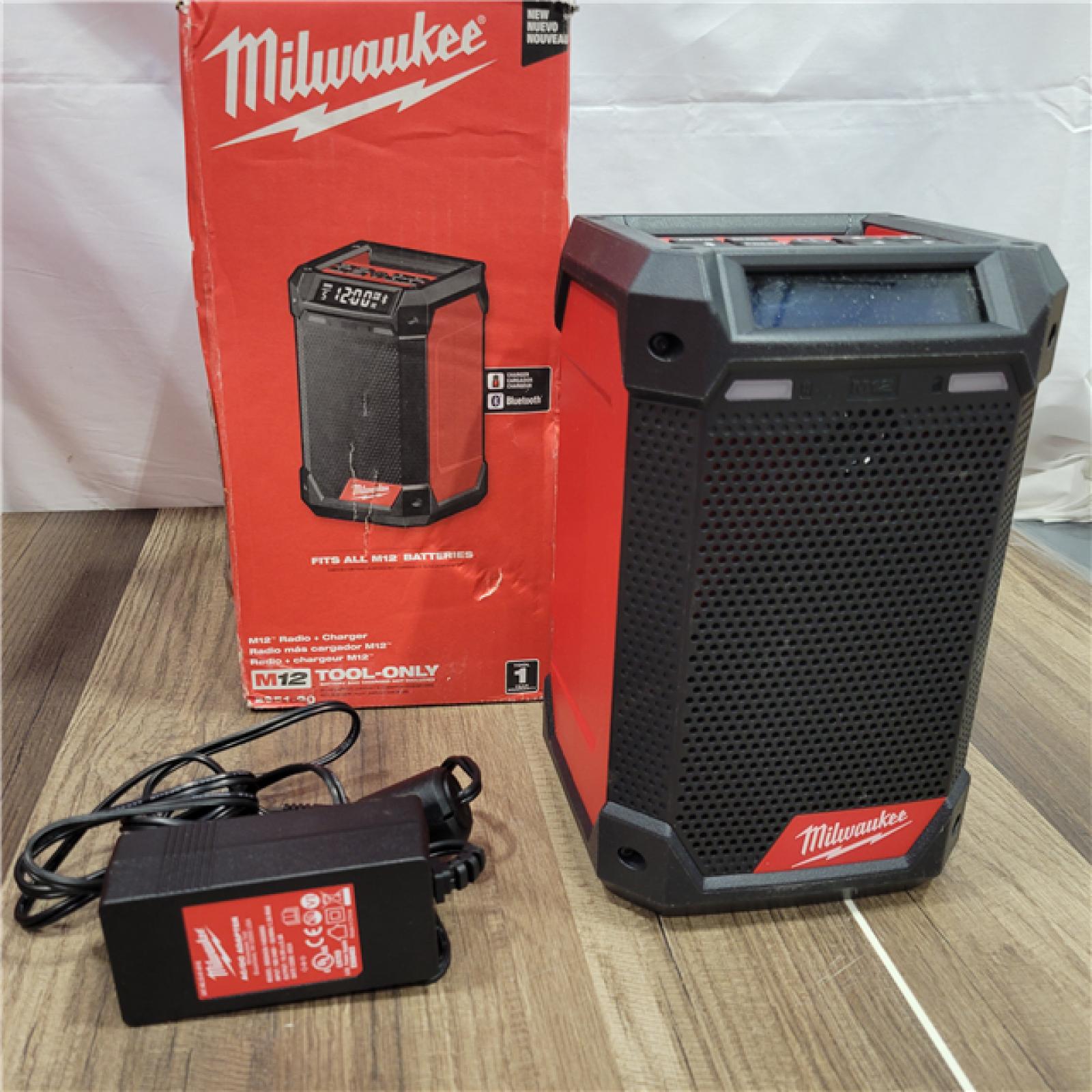 AS-IS Milwaukee 2951-20 M12 12V Bluetooth Speaker Radio/Charger - Bare Tool