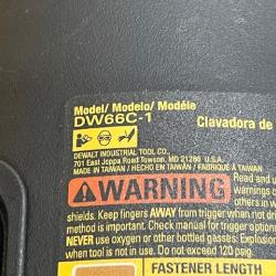 AS-IS DEWALT Pneumatic 15-Degree Coil Corded Siding Nailer