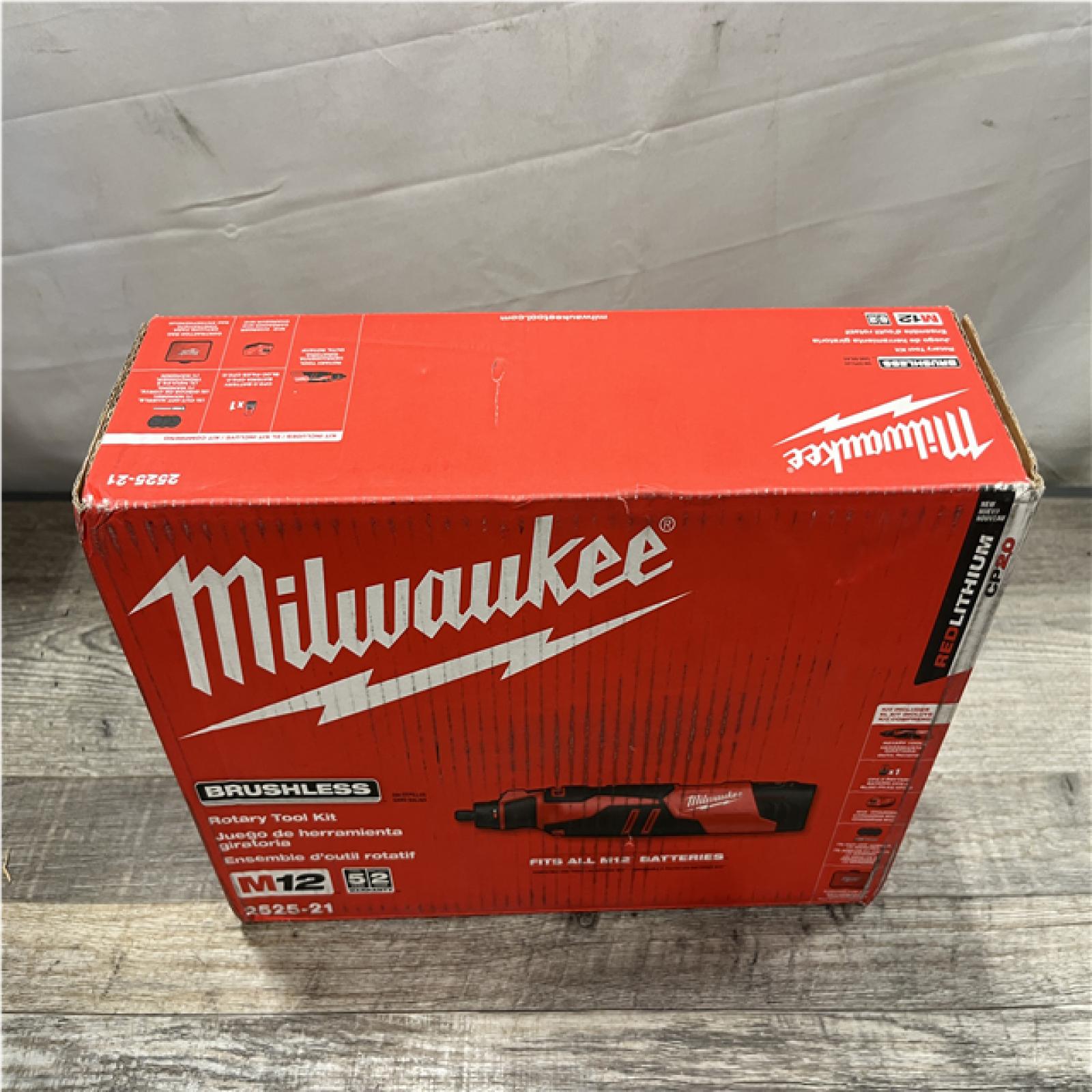 NEW - Milwaukee 12V Lithium-Ion Cordless Brushless Rotary Tool Kit