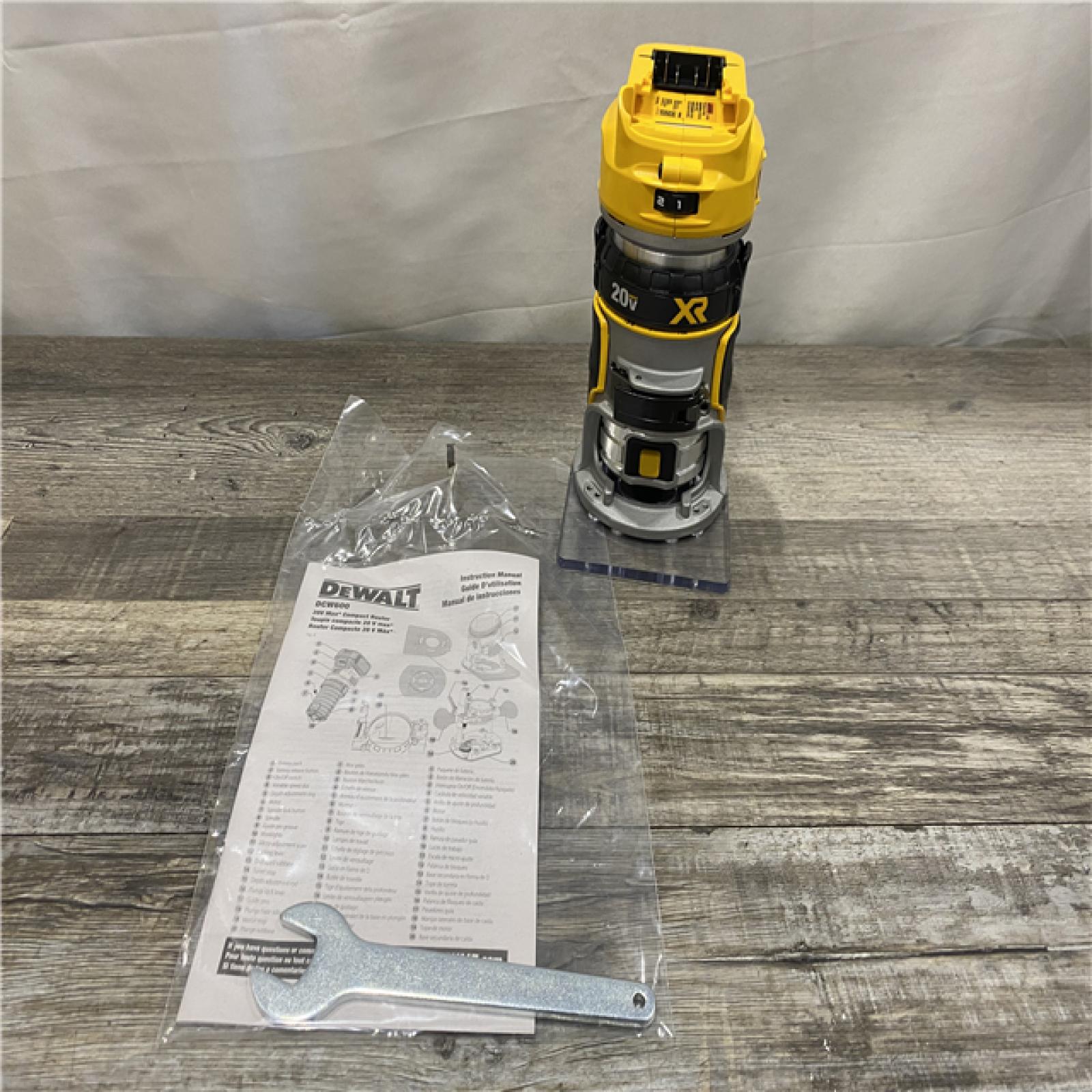 AS-IS DEWALT 20V MAX XR Cordless Brushless Fixed Base Compact Router (Tool Only)