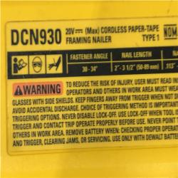 AS-IS DEWALT 20V 30 Degree Cordless Framing Nailer (Tool-Only)