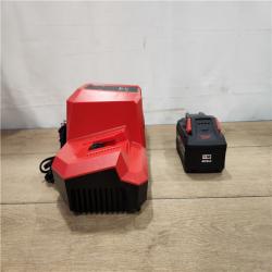 AS-IS- Milwaukee 18V Lithium-Ion REDLITHIUM FORGE 8.0 Ah Battery Pack with 18V Dual Bay Simultaneous Super Charger