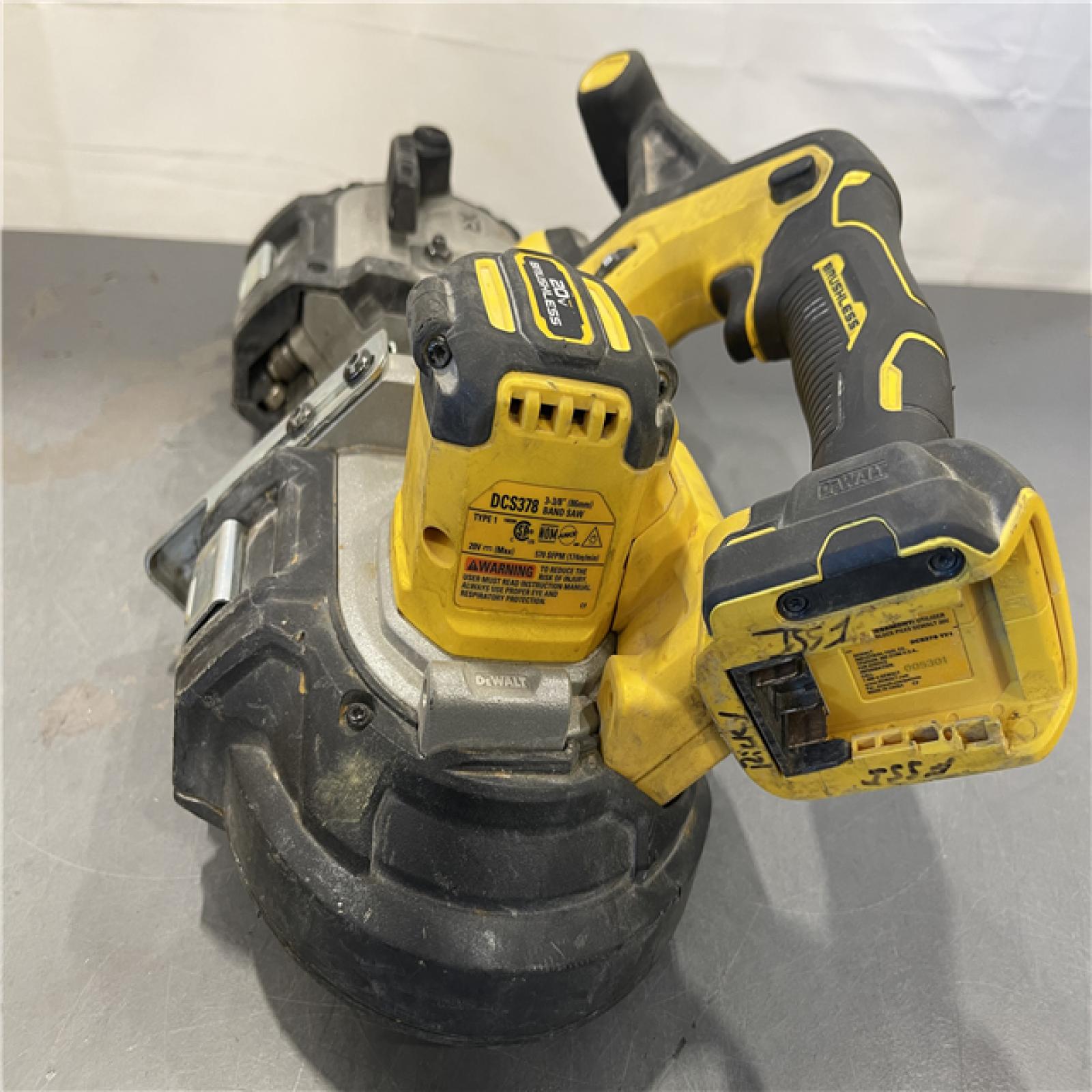 AS-IS - DEWALT 20-Volt MAX 3-3/8 in. Cordless Brushless Bandsaw (Tool Only)