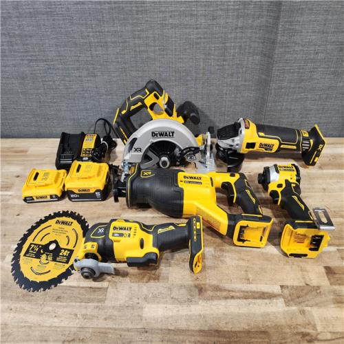 HOUSTON LOCATION - AS-IS DEWALT 20V MAX Lithium-Ion Cordless 5-Tool Combo Kit