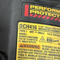 AS-IS DEWALT FLEXVOLT 60V MAX Cordless 1-1/4 in. SDS Plus Rotary Hammer (Tool Only)
