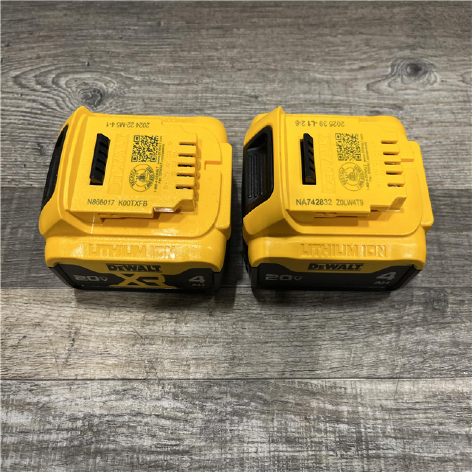 AS-IS DEWALT 20V MAX Premium Lithium-Ion 4.0Ah Battery Pack (2 Pack)