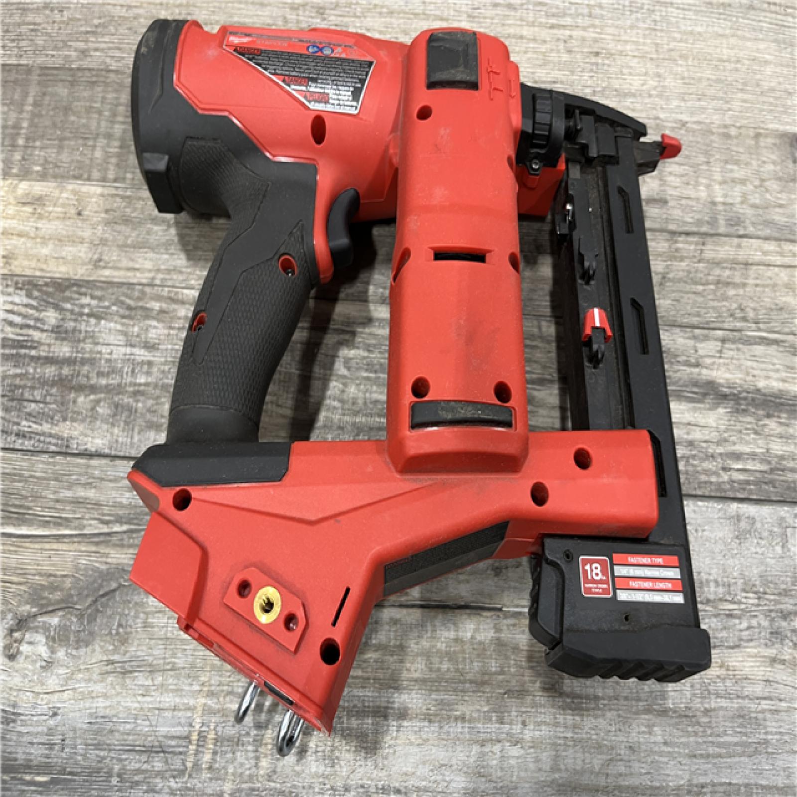 AS-IS Milwaukee FUEL 18-Volt Lithium-Ion Brushless Cordless 18-Gauge 1/4 in. Narrow Crown Stapler (Tool-Only)