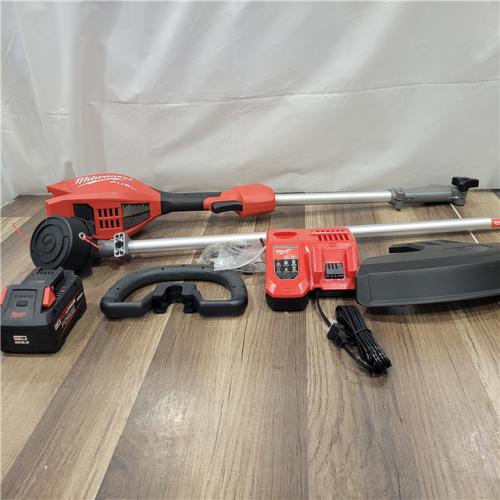 AS-IS MILWAUKEE  M18 FUEL 18V 16 in. Brushless Cordless Battery Powered String Trimmer W/QUIK-LOK Attachment Capability & 8.0 Ah Battery