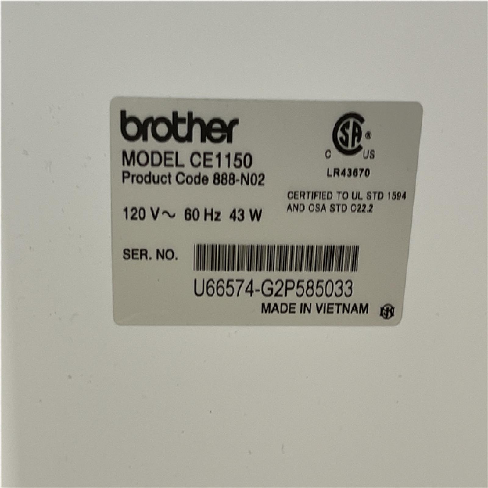 AS-IS Brother CE1150 Computerized Sewing Machine with 110 Built-in Stitches