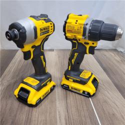 GOOD DEWALT ATOMIC 20-Volt Lithium-Ion Cordless Brushless Combo Kit (4-Tool) with (2) 2.0Ah Batteries, Charger and Bag