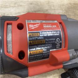 as-is Milwaukee FUEL 12-Volt Lithium-Ion Brushless Cordless 16-Gauge Variable Speed Nibbler (Tool-Only)