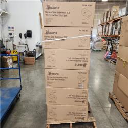Phoenix Location NEW Seasons Stainless Steel Undermount 31.5 18G Double Bowl Offset Sink Pallet (12 Total) (SEALED)