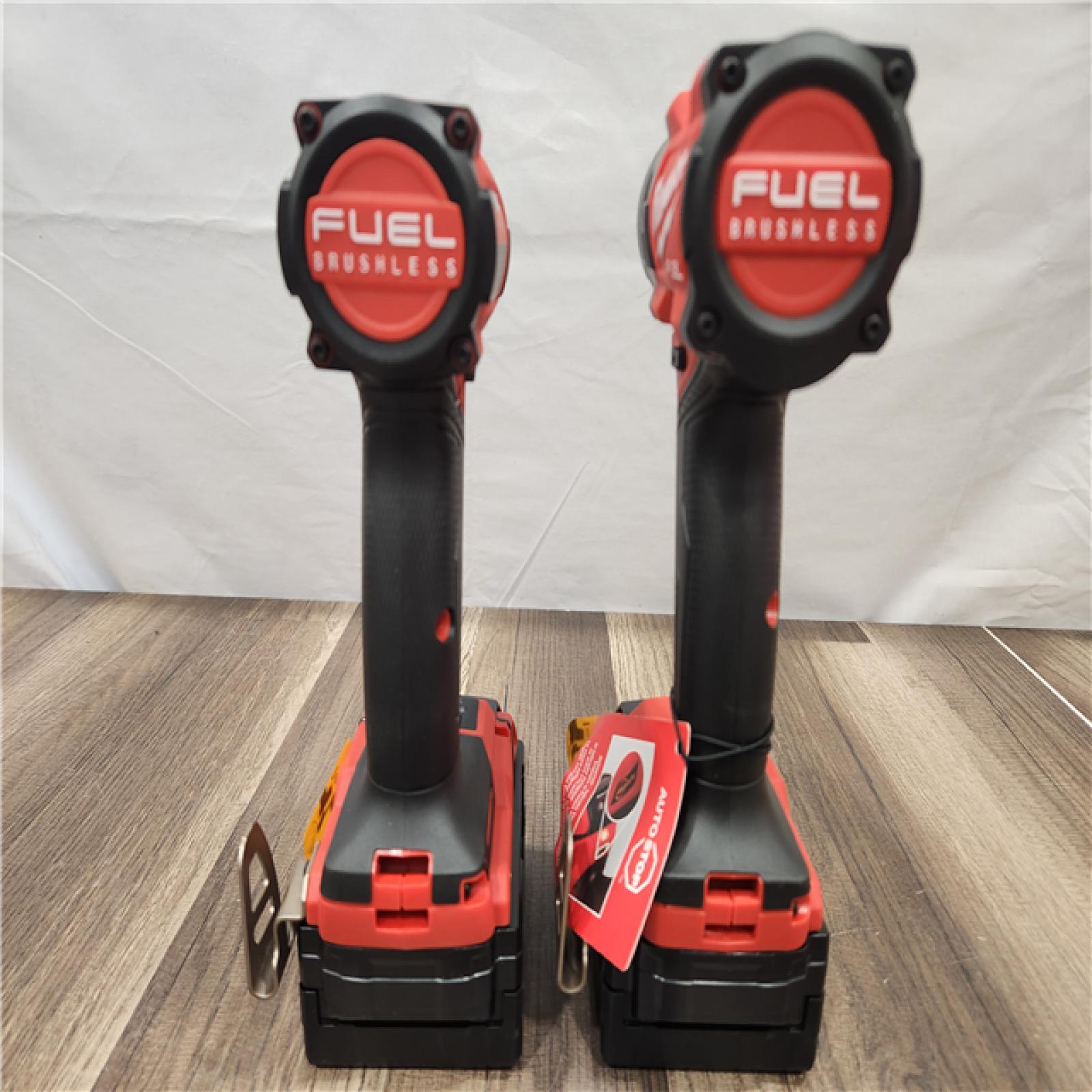 AS-IS- MILWAUKEE FUEL 18V Lithium-Ion Brushless Cordless Hammer Drill and Impact Driver Combo Kit