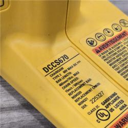 AS-IS DEWALT DCCS670B 16in Chainsaw 60V MAX - (Tool-Only)