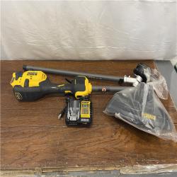 AS-IS DEWALT FLEXVOLT 60V MAX 17 in. Cordless Battery Powered Attachment Capable Trimmer Kit with (1) FLEXVOLT 3 Ah Battery & Charger