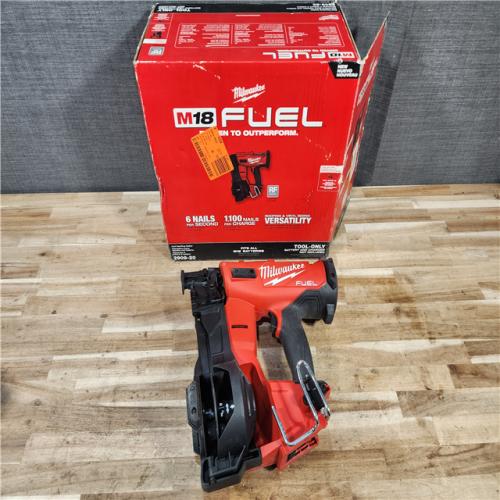 HOUSTON LOCATION - AS-IS Milwaukee FUEL 18-Volt Lithium-Ion Brushless Cordless Coil Roofing Nailer (Tool Only)