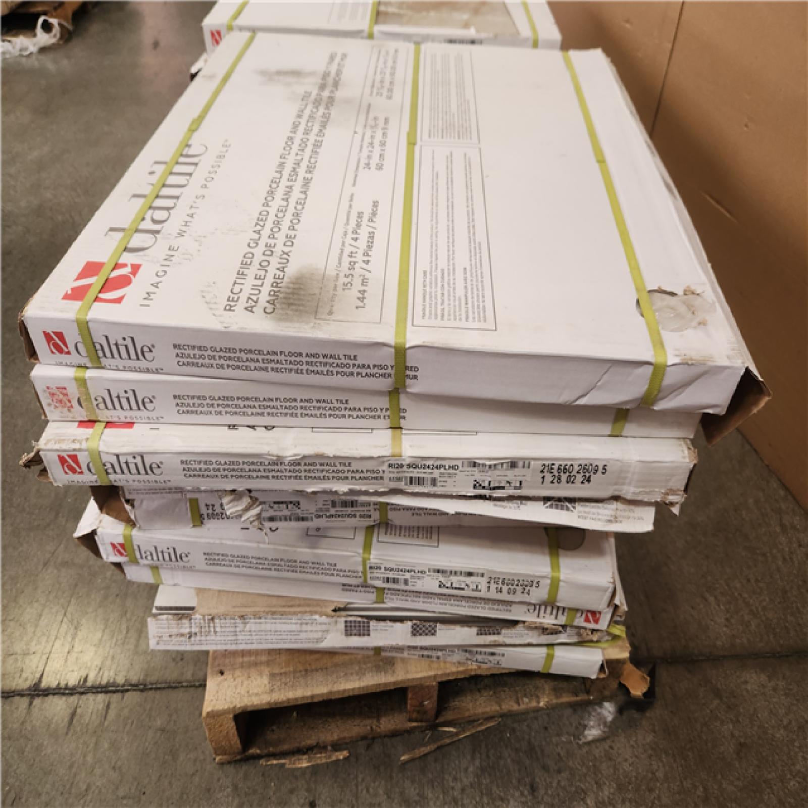 Phoenix Daltile Rivermont Oro 24 in. x 24 in. Polished Porcelain Stone Look Floor and Wall Tile (325 sq. ft./22 case)