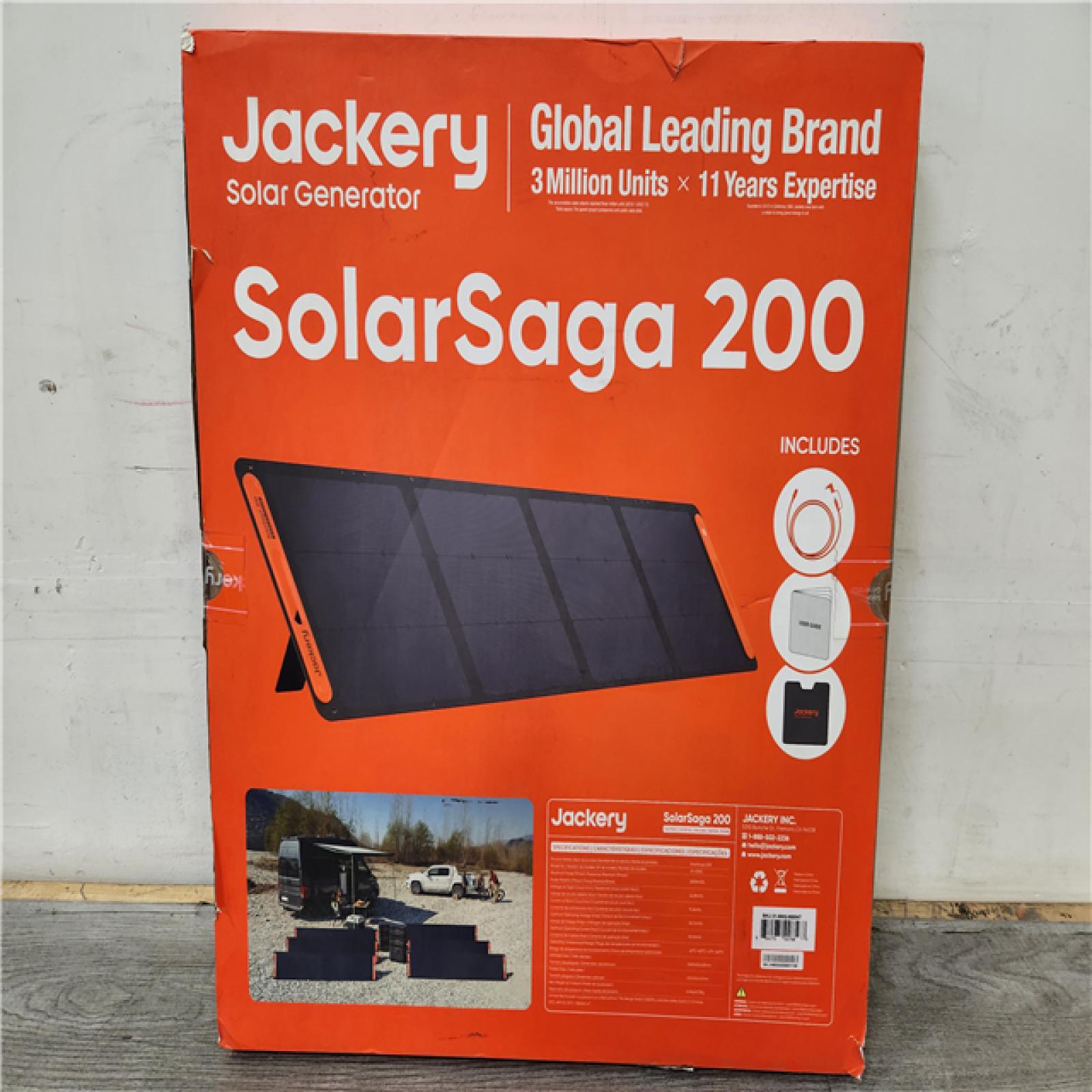 Phoenix Location NEW Jackery Solar Generator SolarSaga 200 Model No. JS-200C