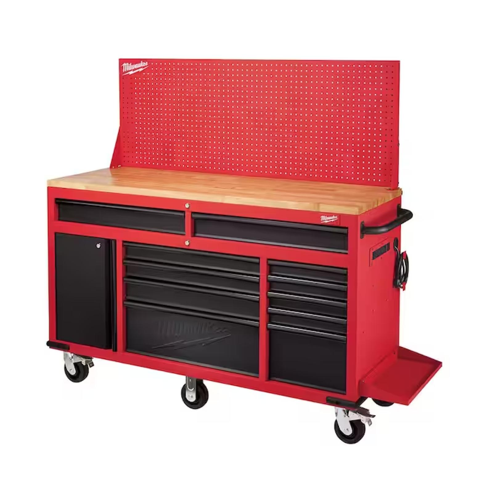 DALLAS LOCATION- NEW!- Milwaukee 61 in. 11-Drawer/1-Door 22 in. D Mobile Workbench