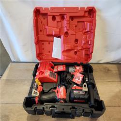 AS-IS- Milwaukee  FUEL 18V Lithium-Ion Brushless Cordless Hammer Drill and Impact Driver Combo Kit