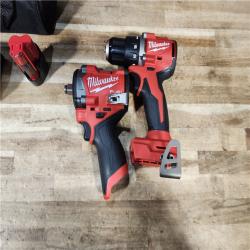 HOUSTON LOCATION - AS - IS Milwaukee 2 Tool Combo Kit W/ (2) Battery & Charger