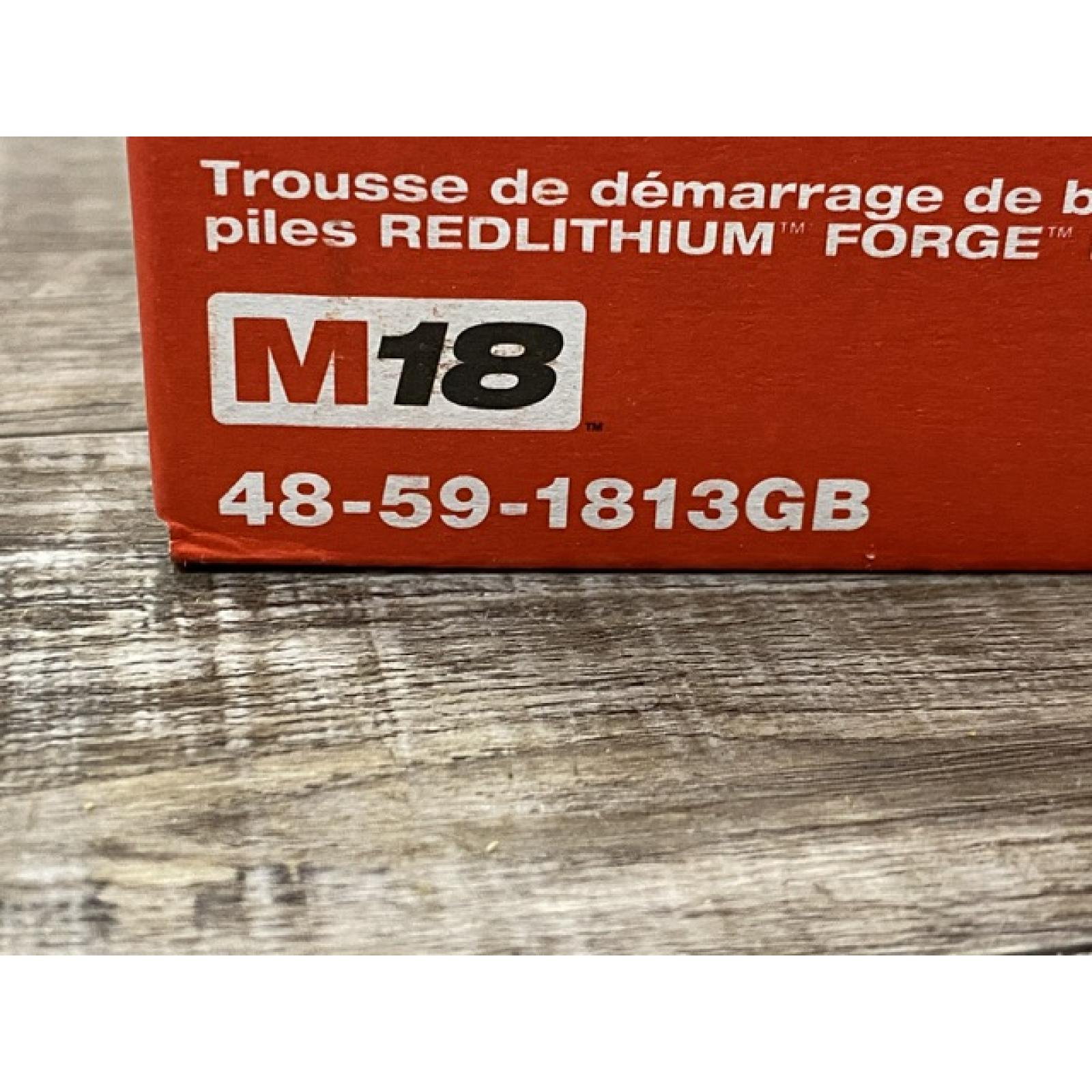 NEW - Milwaukee 18-Volt Lithium-Ion REDLITHIUM FORGE Starter Kit with 12. 0Ah Battery and Charger