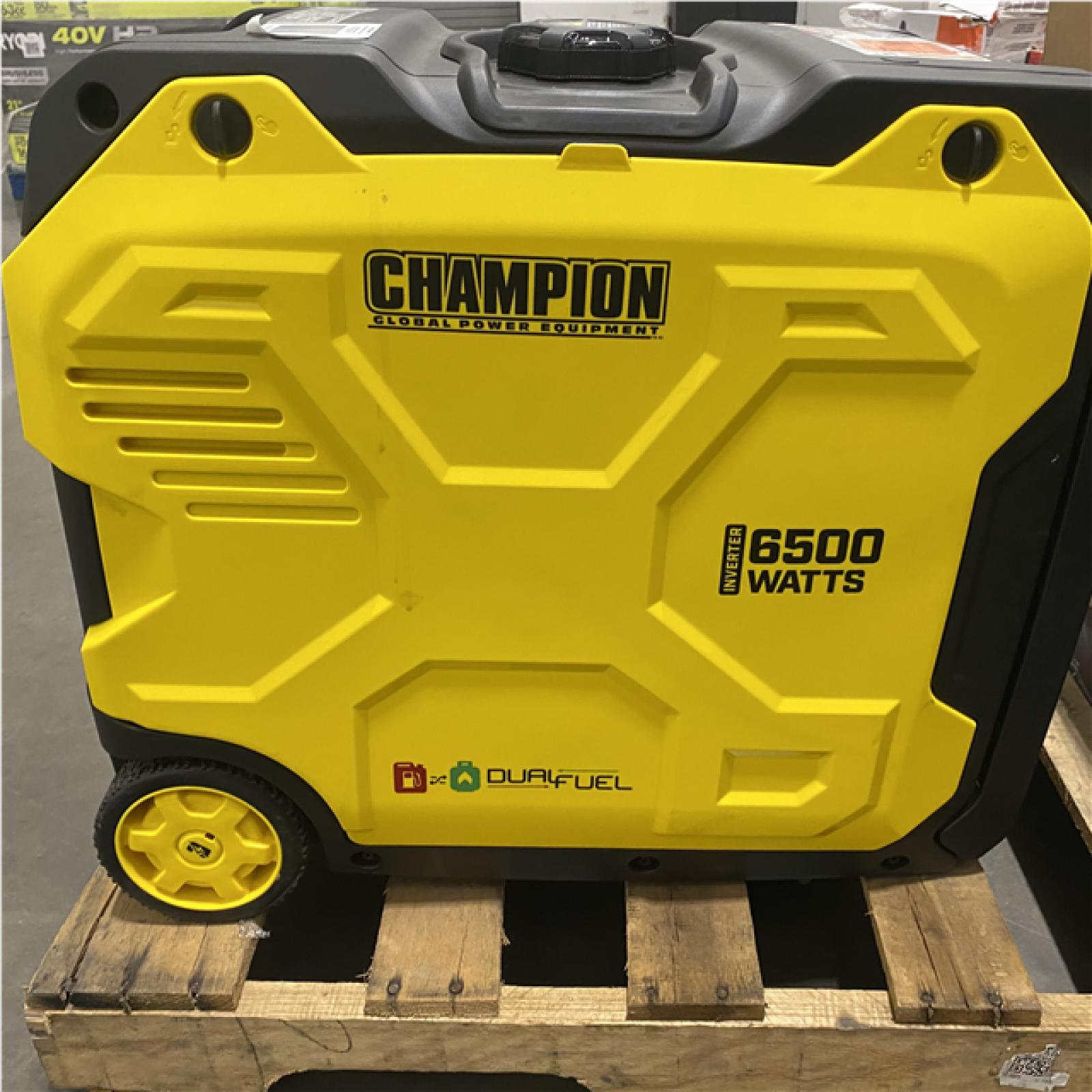 Dallas Location - As-Is Champion 201532 6500W Dual Fuel Inverter Generator