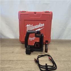 AS-IS Milwaukee 100 ft. REDLITHIUM Lithium-Ion USB Green Rechargeable Cross Line Laser Level with Charger