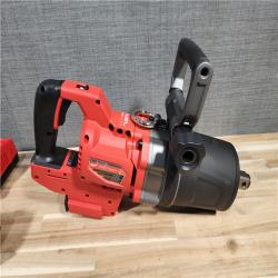 HOUSTON LOCATION - AS-IS (APPEARS LIKE NEW) Milwaukee M18 FUEL 18V Lithium-Ion Brushless Cordless 1 in. Impact Wrench with D-Handle Kit with (2) 12.0 Ah FORGE Batteries