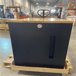 DALLAS LOCATION - Husky 52 in. W x 25 in. D Heavy Duty 9-Drawer Mobile Workbench Cabinet with Adjustable-Height Hardwood Top in Matte Black