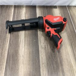 AS-IS Milwaukee 12V Lithium-Ion Cordless 10 oz. Adhesive and Caulk Gun (Tool-Only)