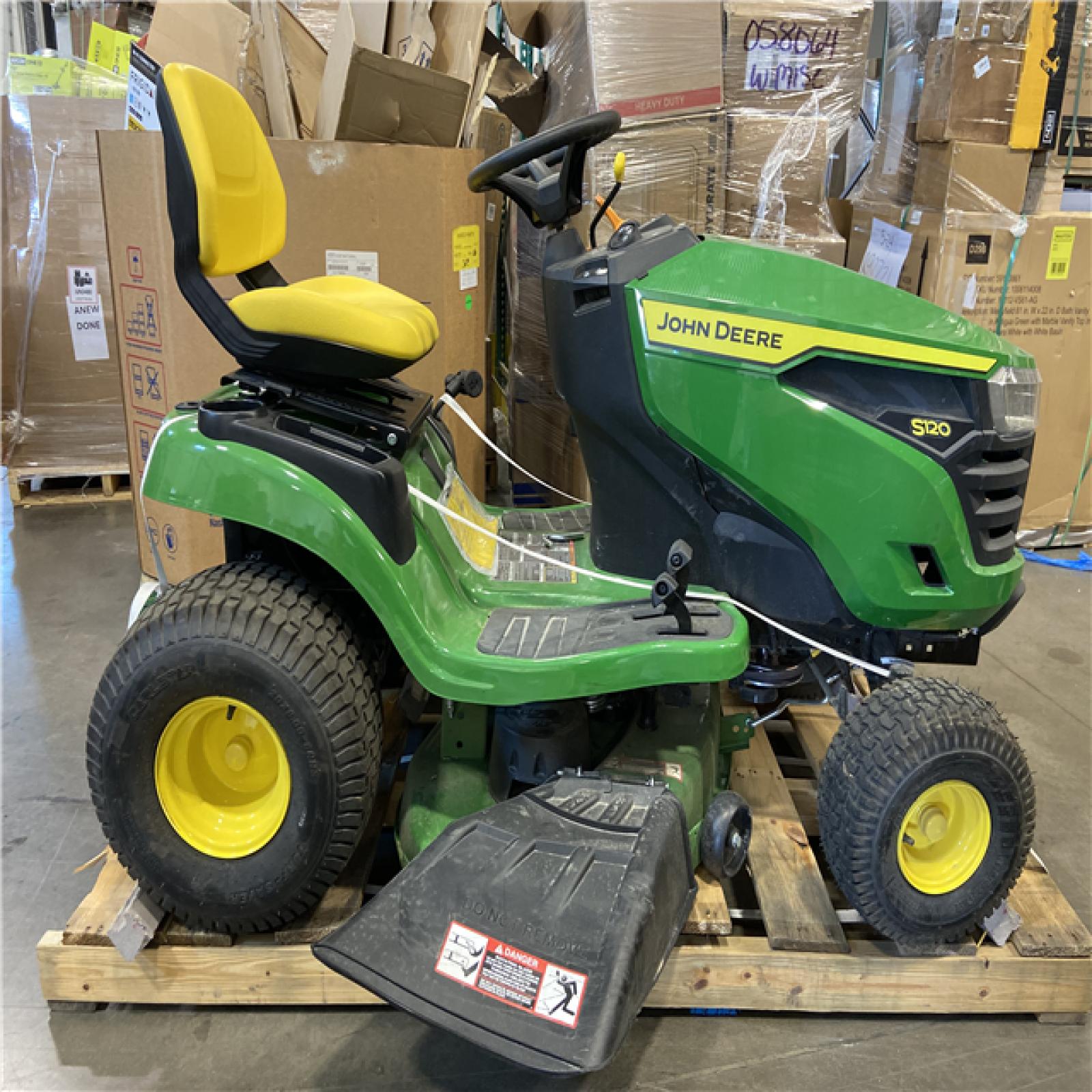 DALLAS LOCATION - John Deere S140 48 in. 22 HP V-Twin Gas Hydrostatic Riding Lawn Mower