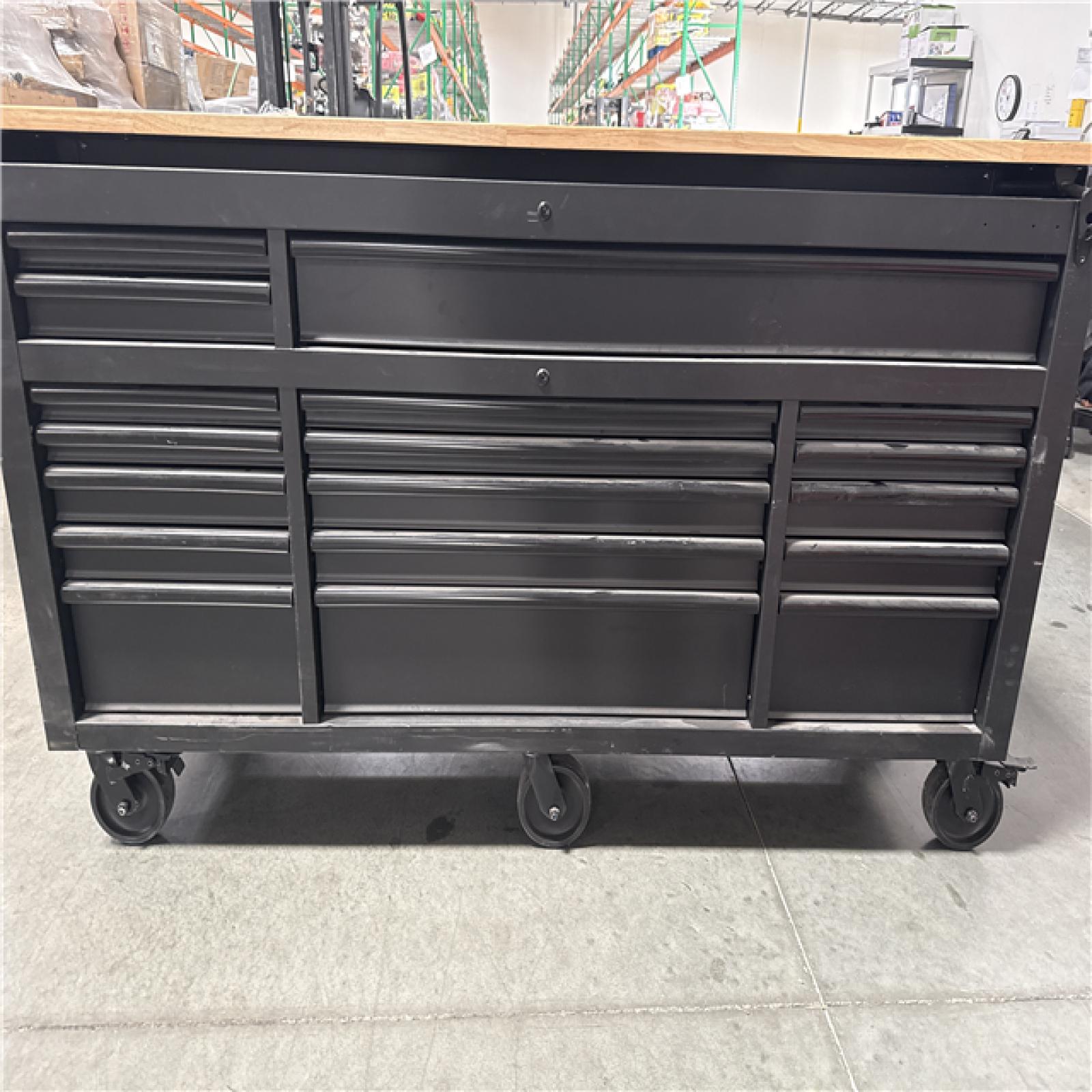 CALIFORNIA AS-IS HUSKY 72 inch HEAVY DUTY MOBILE WORKBENCH